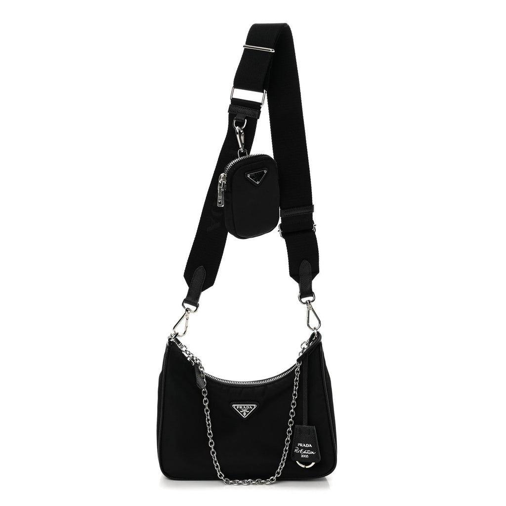 Nylon Re-Edition 2005 Shoulder Bag Black