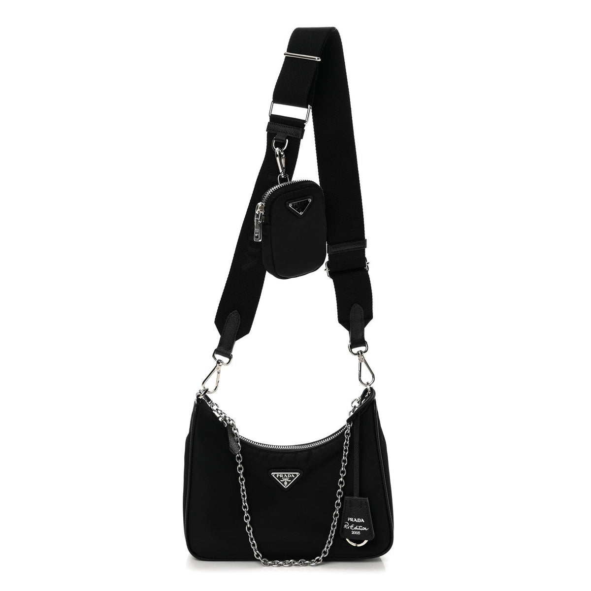 Nylon Re-Edition 2005 Shoulder Bag Black