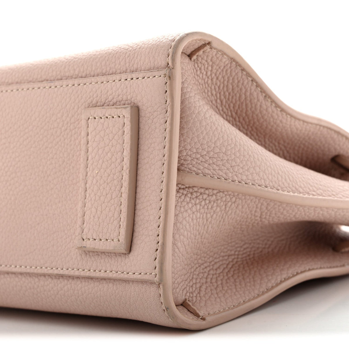 Grained Calfskin Nano Supple Sac De Jour Marble Pink