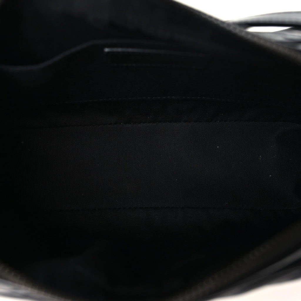 Calfskin Matelasse Monogram Monochrome Lou Camera Bag Black