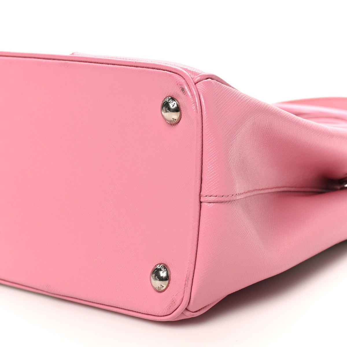 Saffiano Lux Colorblock Small Galleria Double Zip Tote Peonia