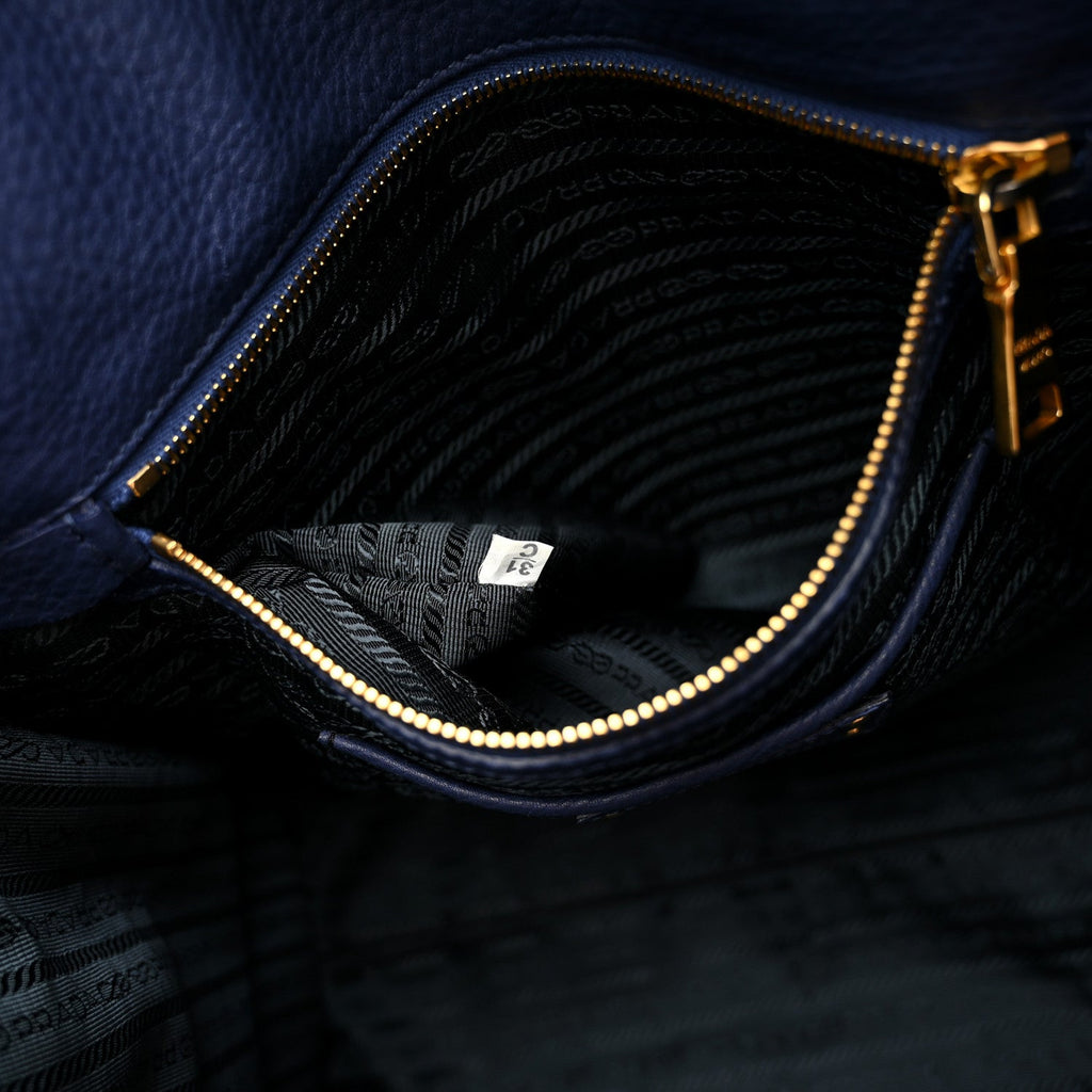 Vitello Daino Shopping Tote Inchiostro