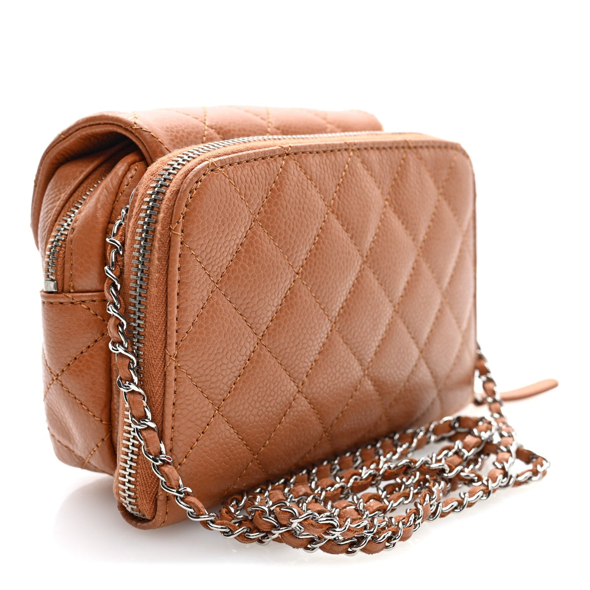 Caviar Quilted New Mini Flap Brown