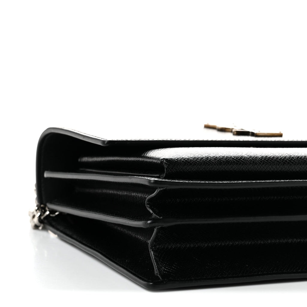 Coated Bark Calfskin Medium Monogram Sunset Black