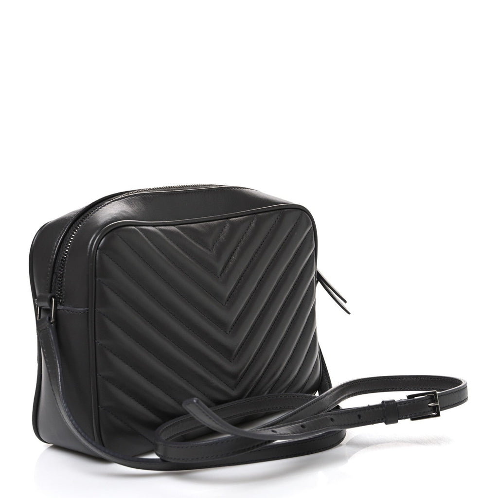 Calfskin Matelasse Monogram Lou Camera Bag Asphalt