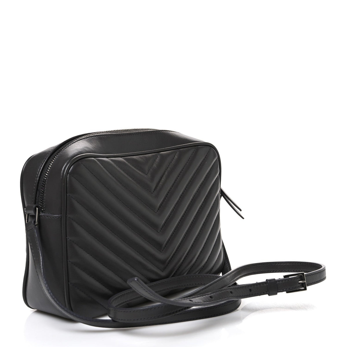 Calfskin Matelasse Monogram Lou Camera Bag Asphalt