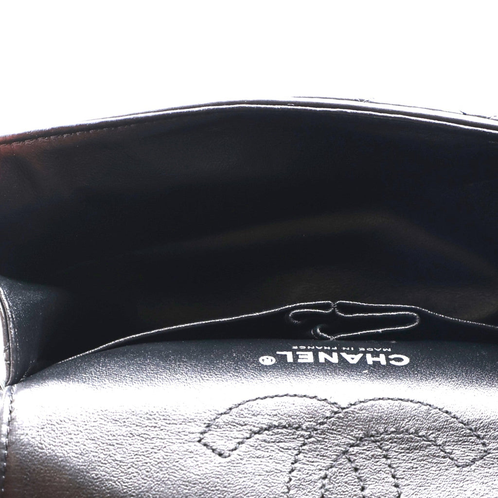 Aged Calfskin Quilted 2.55 Reissue Mini Flap Black
