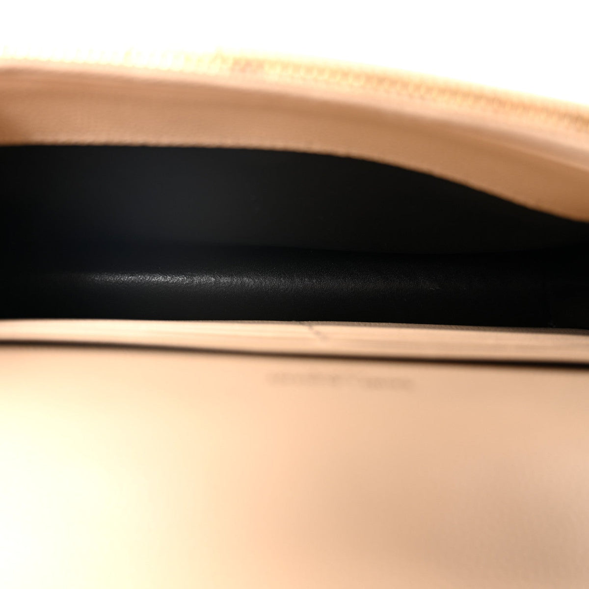 Grain De Poudre Matelasse Chevron Monogram Envelope Chain Wallet Nude Powder