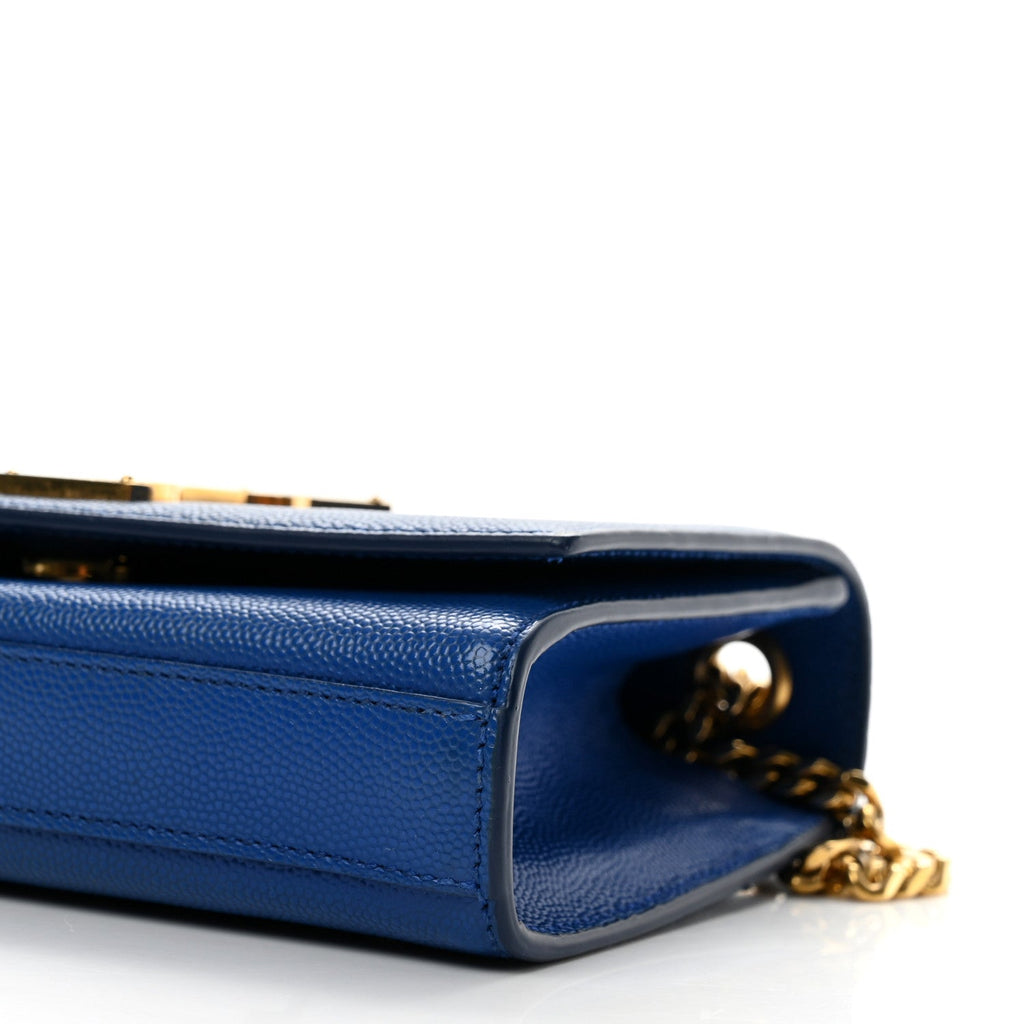 Grain De Poudre Small Classic Monogram Kate Satchel Royal Blue