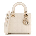 Lambskin Cannage Small My ABCDior Lady Dior White