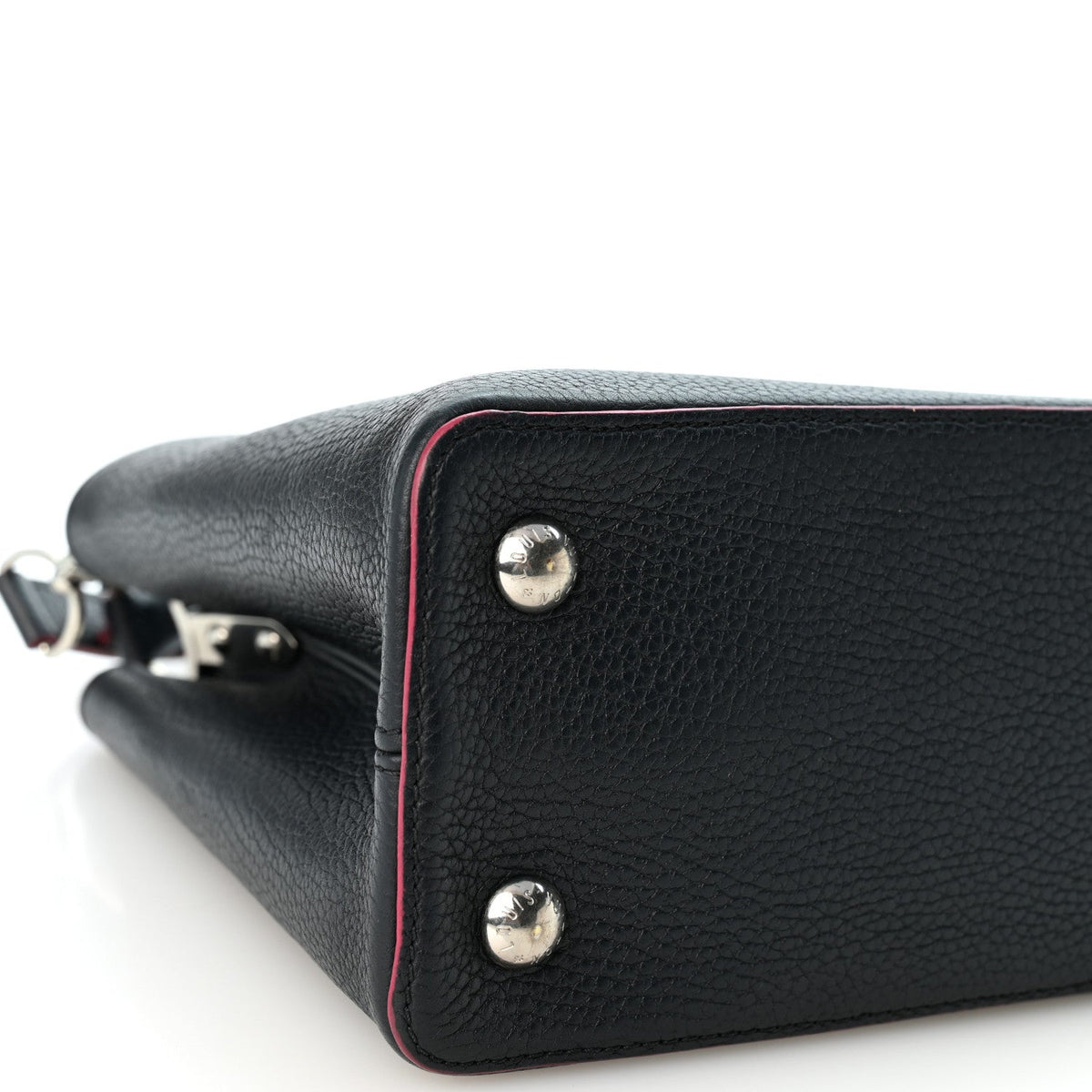 Taurillon Capucines PM Cobalt Fuchsia