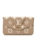 Empreinte Monogram Giant Felicie Pochette Khaki Creme