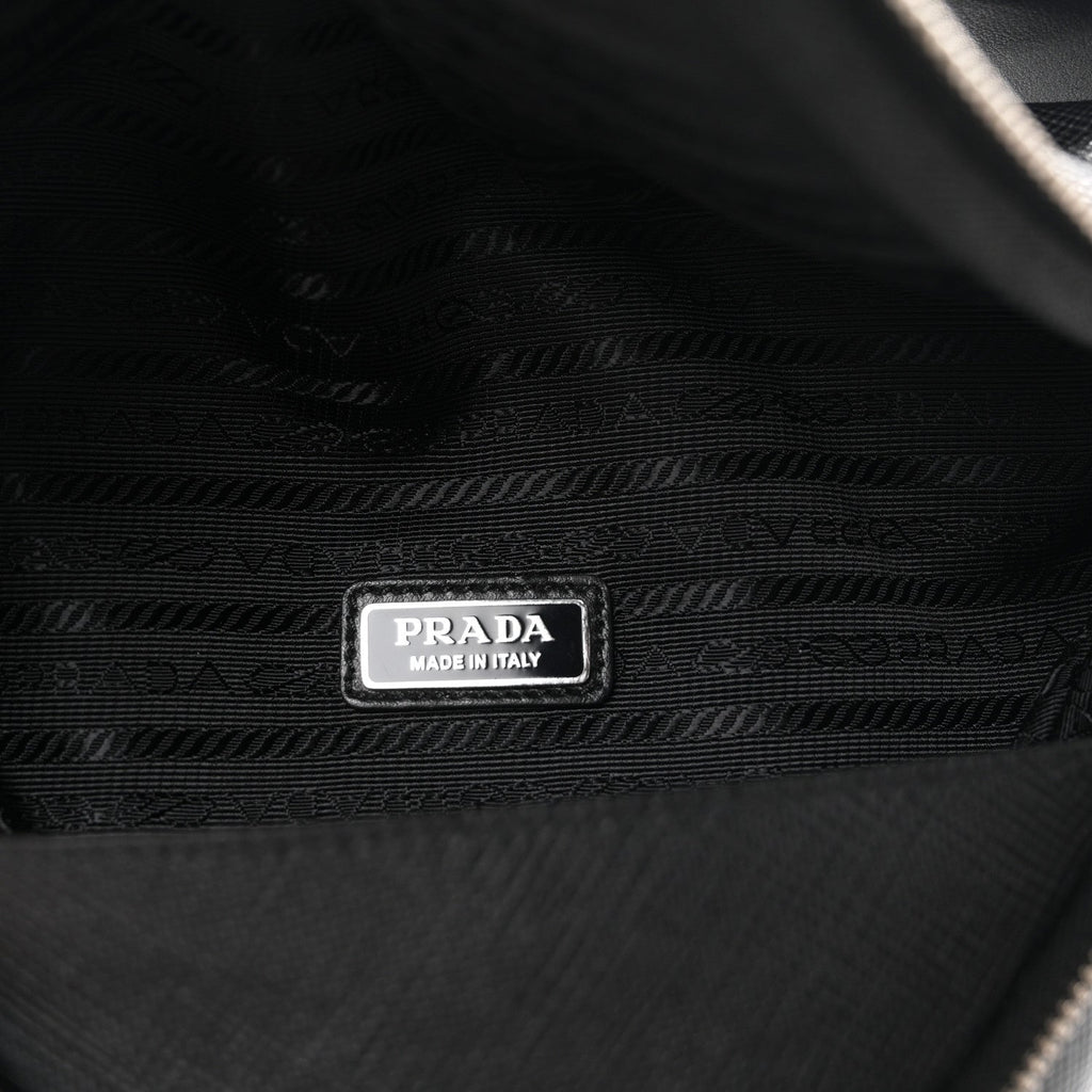 Saffiano Triangle Belt Bag Black