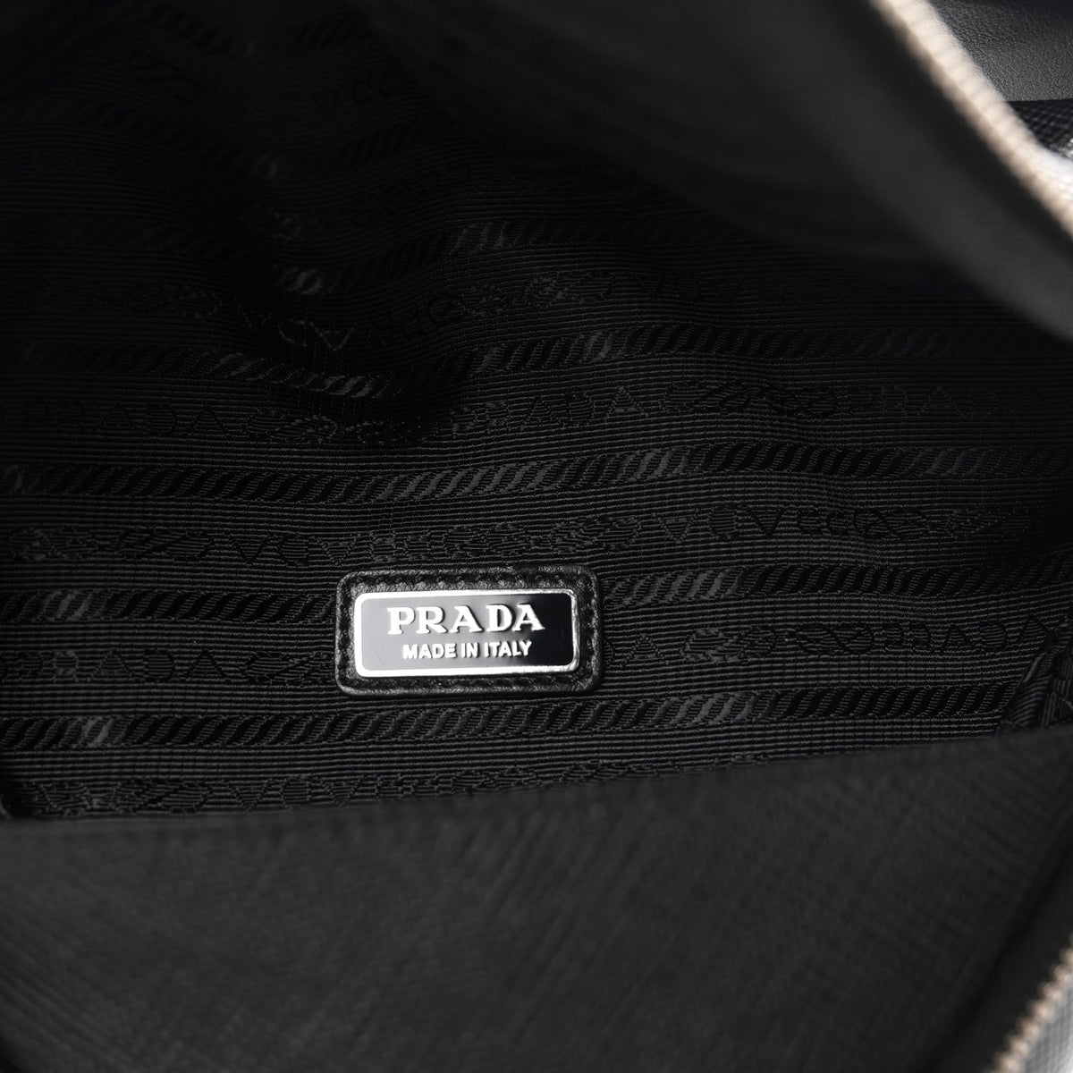 Saffiano Triangle Belt Bag Black