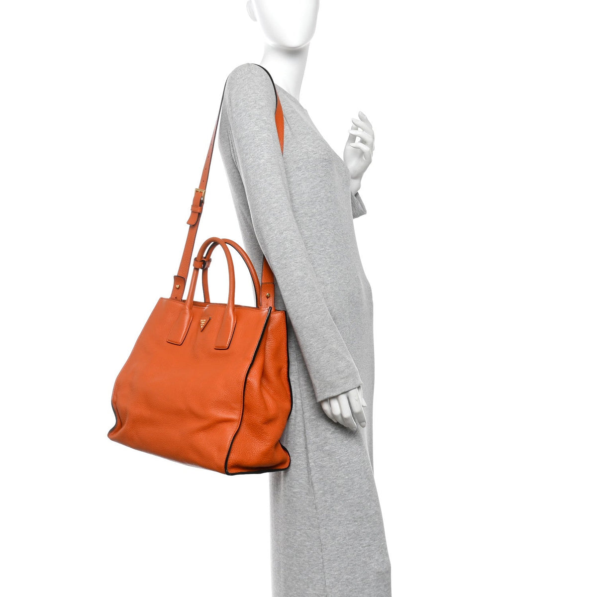 Vitello Daino Shopping Tote Rame