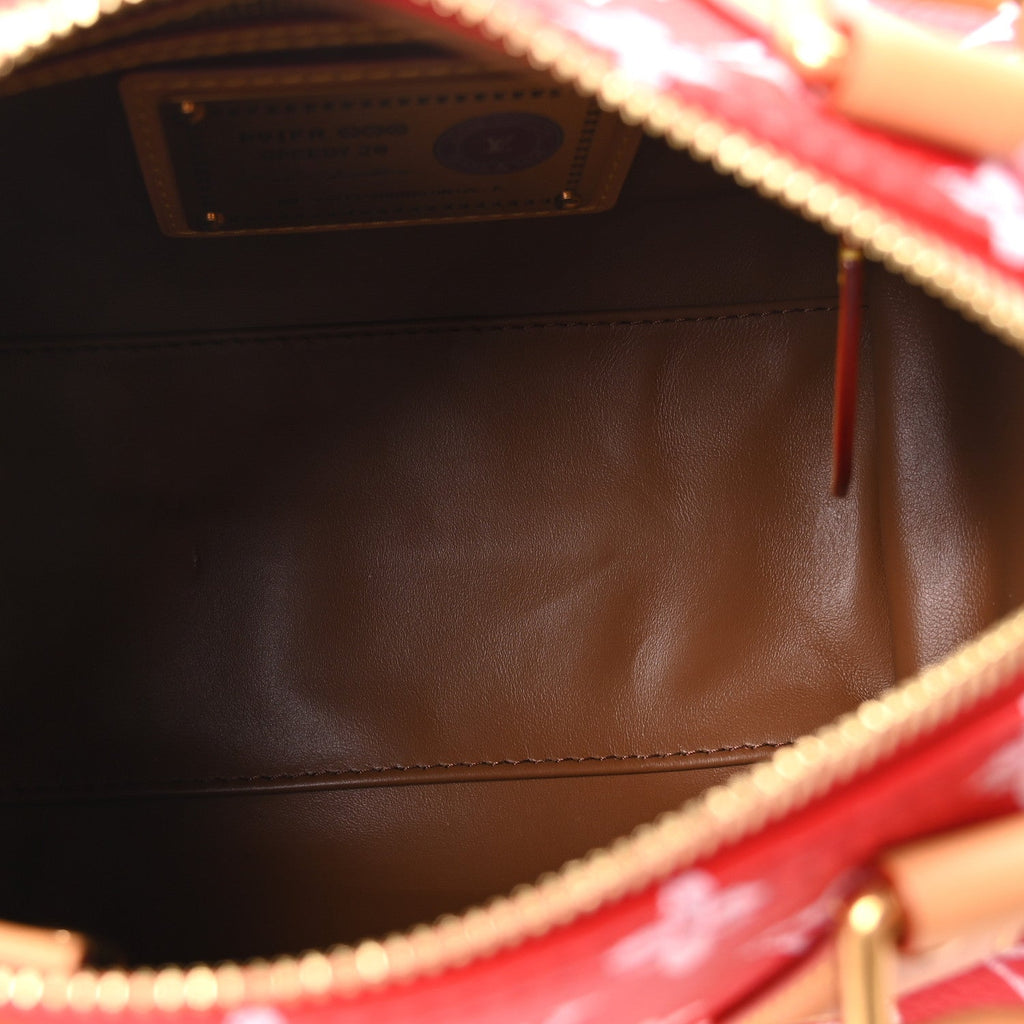 Calfskin Monogram Speedy P9 Bandouliere 20 Red