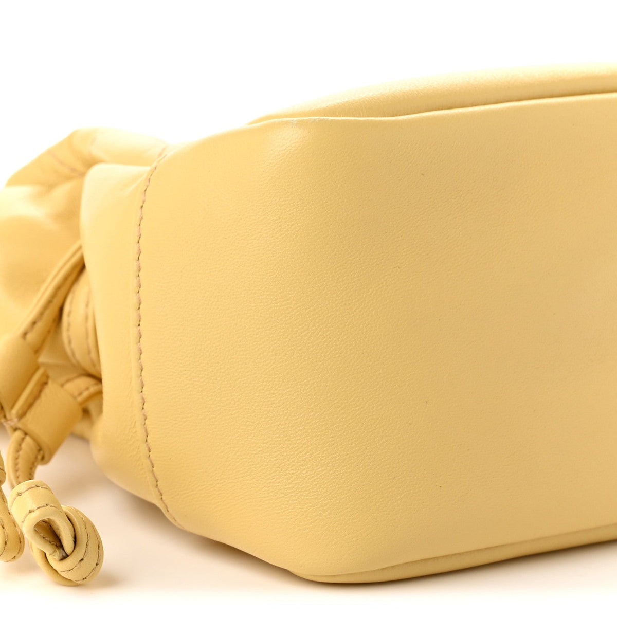 Lambskin Matelasse Monogram Mini Jamie Shoulder Pouch Bag Soft Lemon