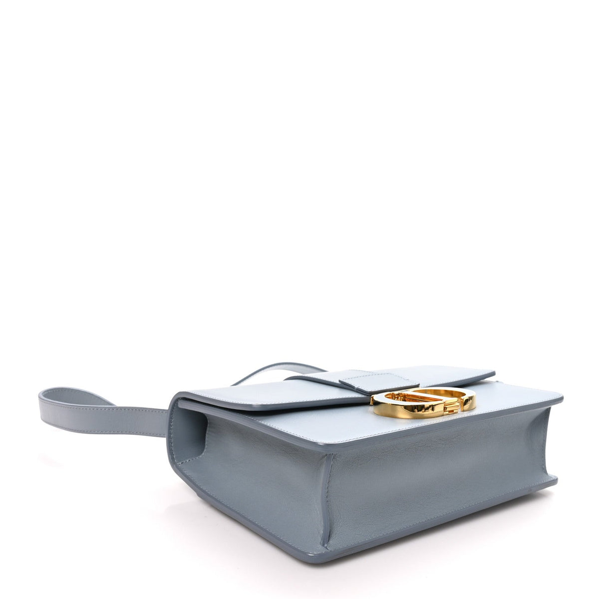 Smooth Calfskin 30 Montaigne Flap Bag Gray