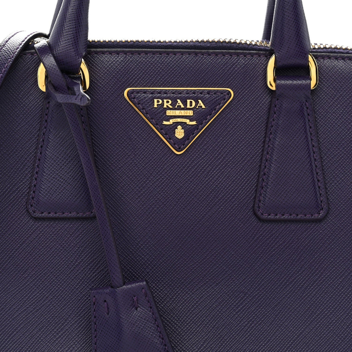 Saffiano Lux Small Promenade Tote Bluette Viola