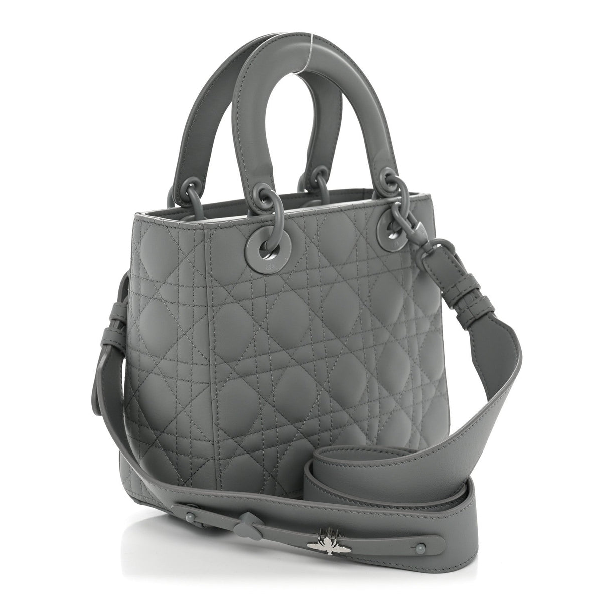 Ultra Matte Calfskin Cannage Small My ABCDior Lady Dior Grey