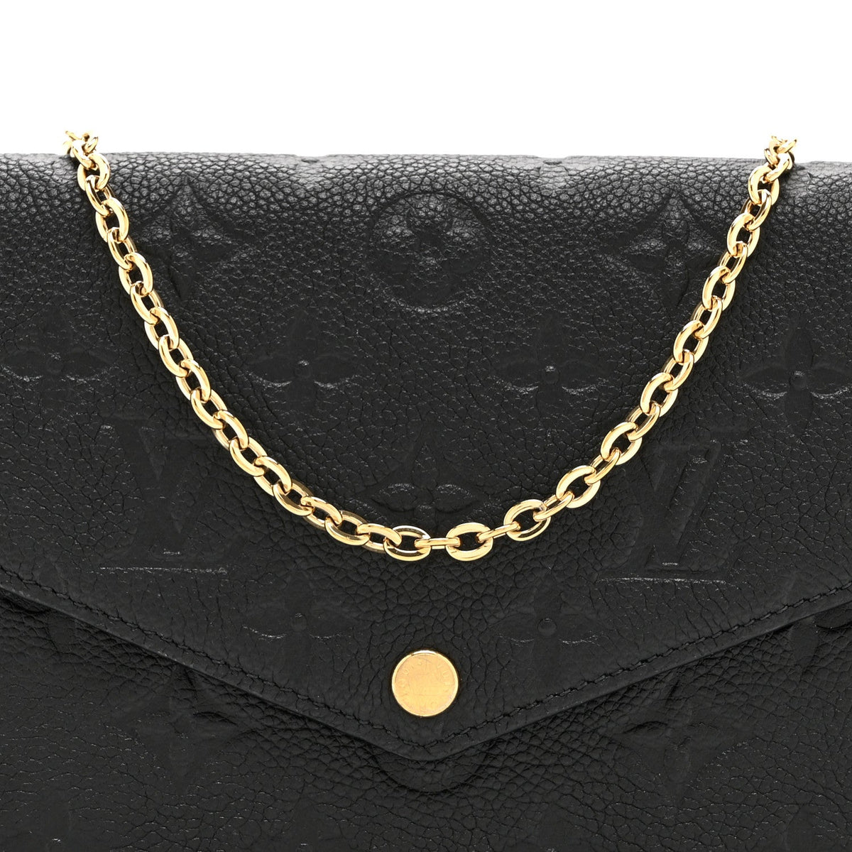 Empreinte Pochette Felicie Chain Wallet Black