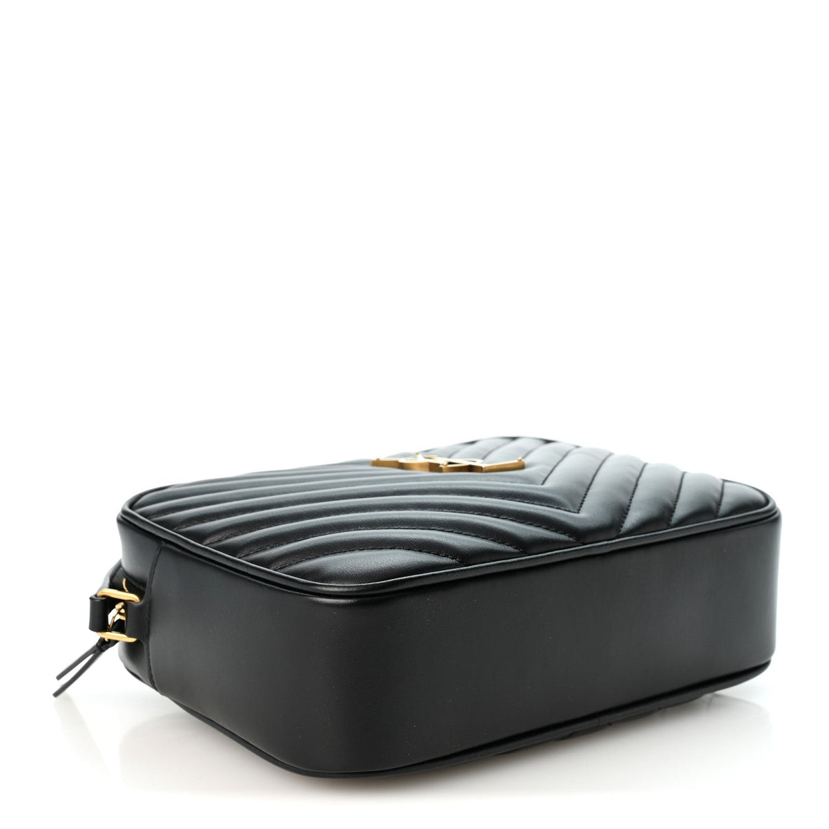 Calfskin Matelasse Monogram Lou Camera Bag Black