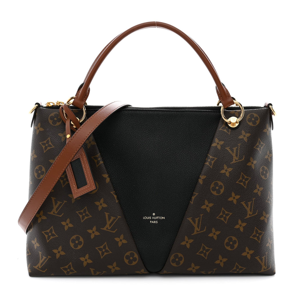 Monogram V Tote MM Black