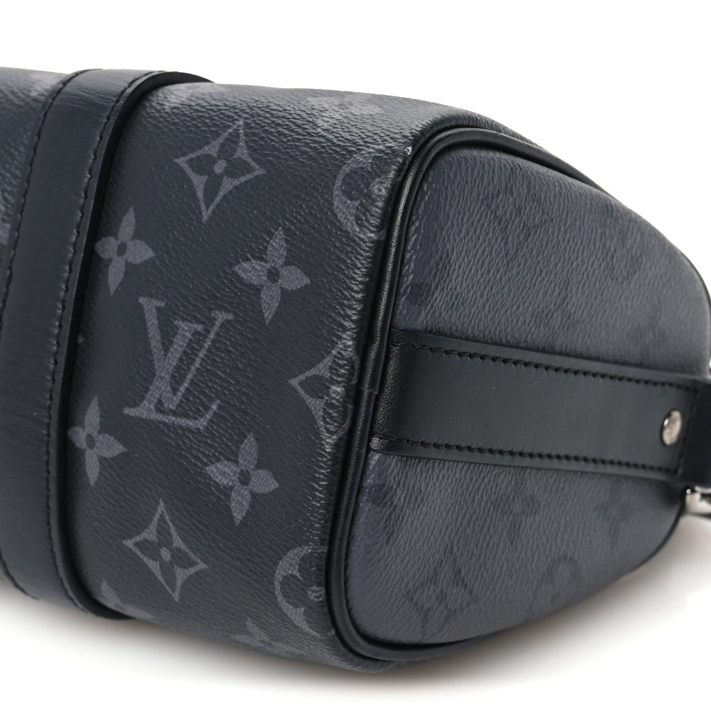 Reverse Monogram Eclipse Keepall Bandouliere 25 Black