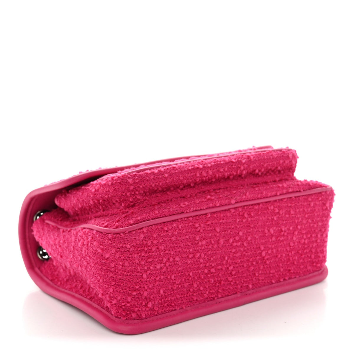 Boucle Tweed Monogram Baby Niki Chain Satchel Pink