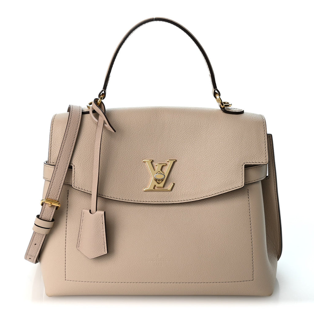 Soft Calfskin Lockme Ever MM  Greige