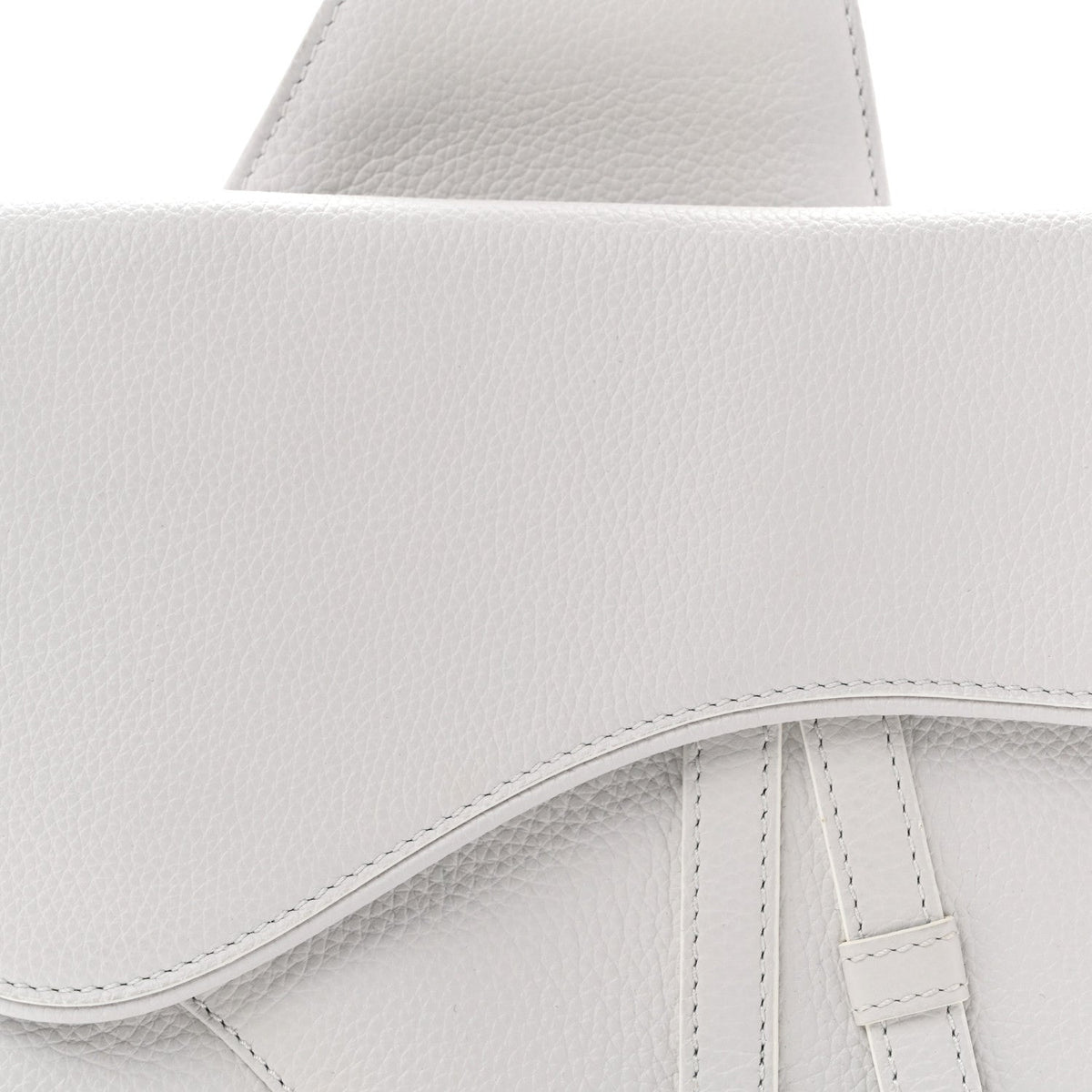 Grained Calfskin Mens Saddle Bag Latte