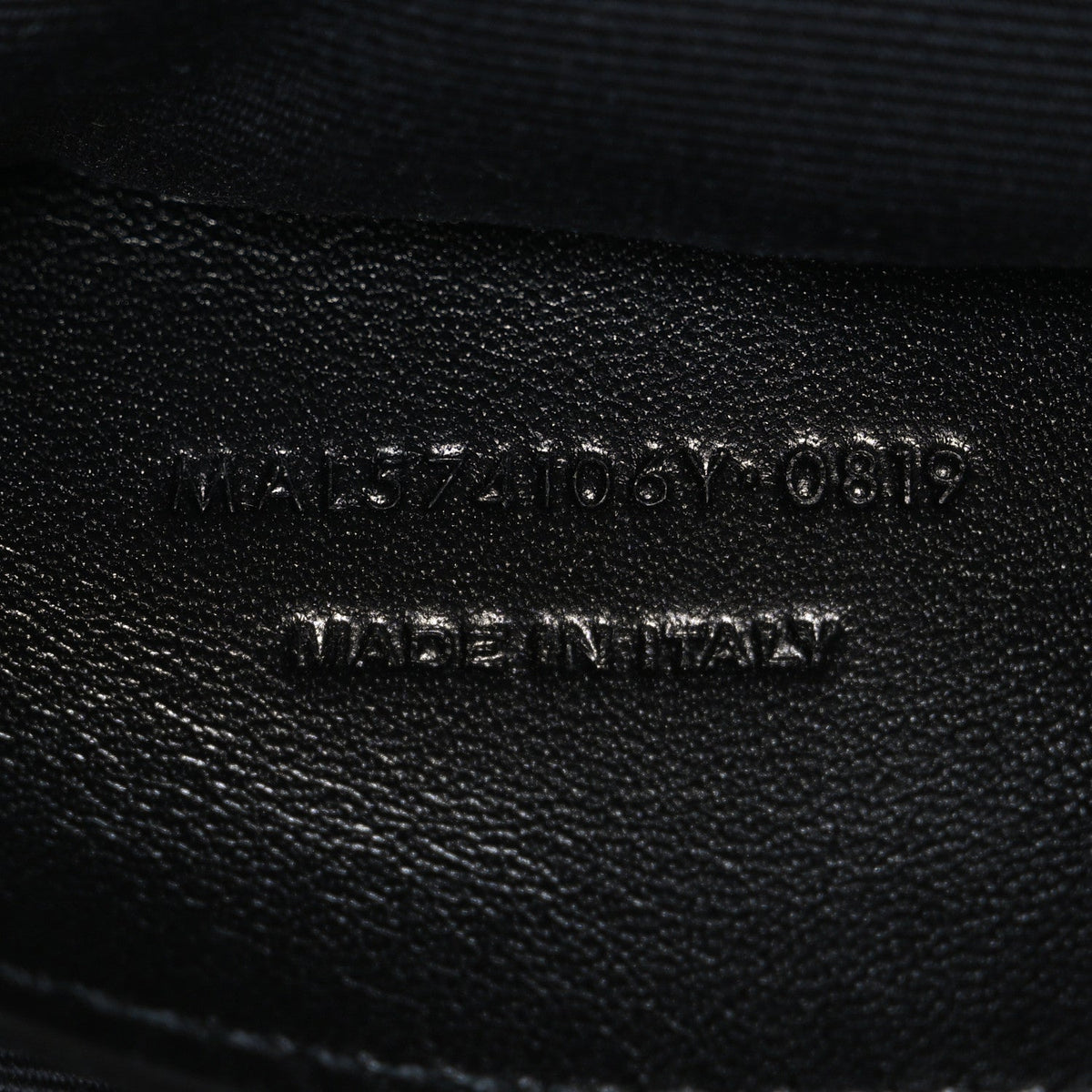 Calfskin Crocodile Embossed West Hollywood Monogram Fold-Over Dark Brown