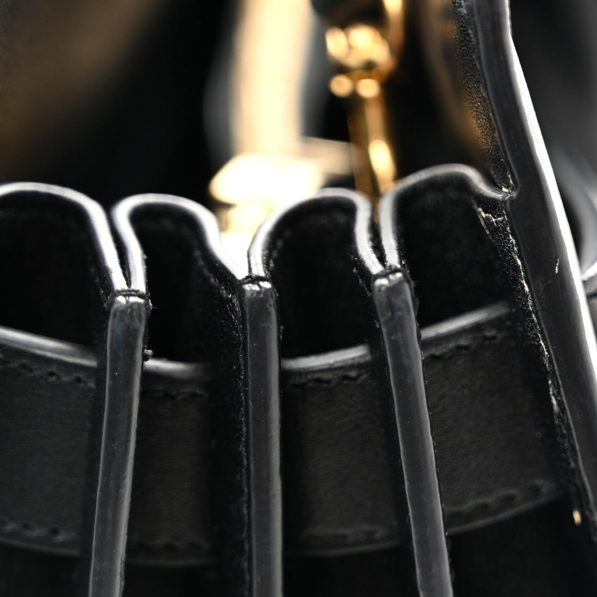 Smooth Calfskin Small Sac De Jour Black