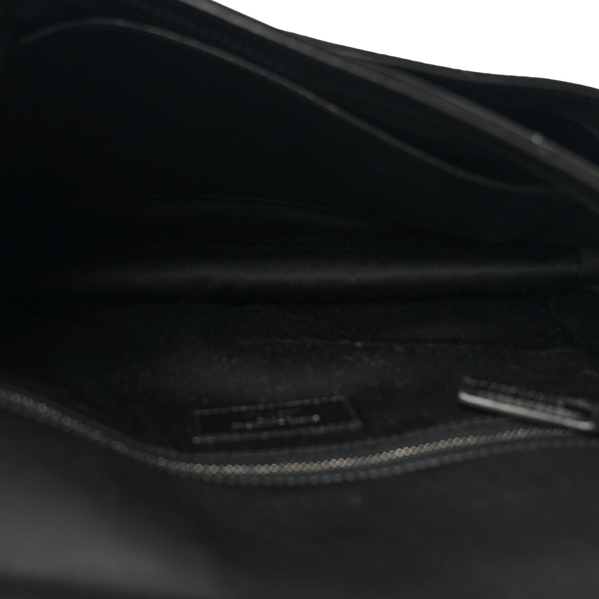 Suede Monogram Medium Niki Chain Satchel Black