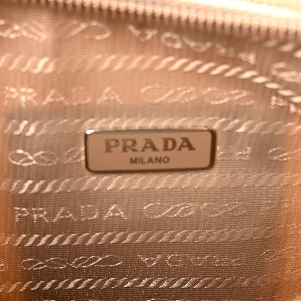 Re-Nylon Saffiano Mini Re-Edition 2000 Bag Cammeo