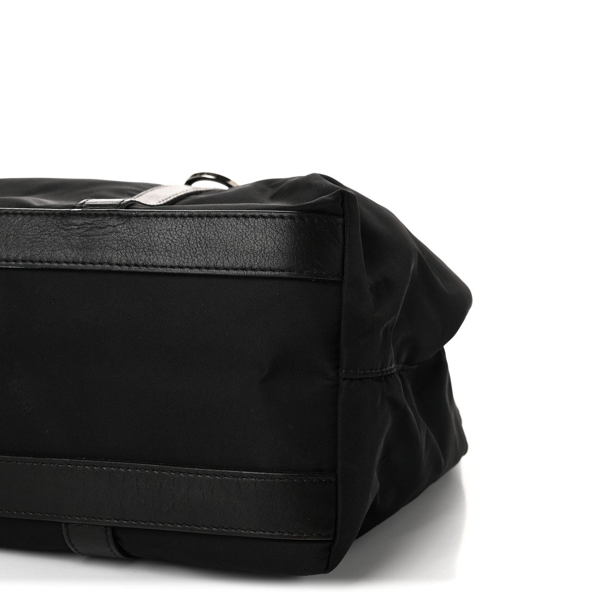 Tessuto Nylon Vitello Tote Black