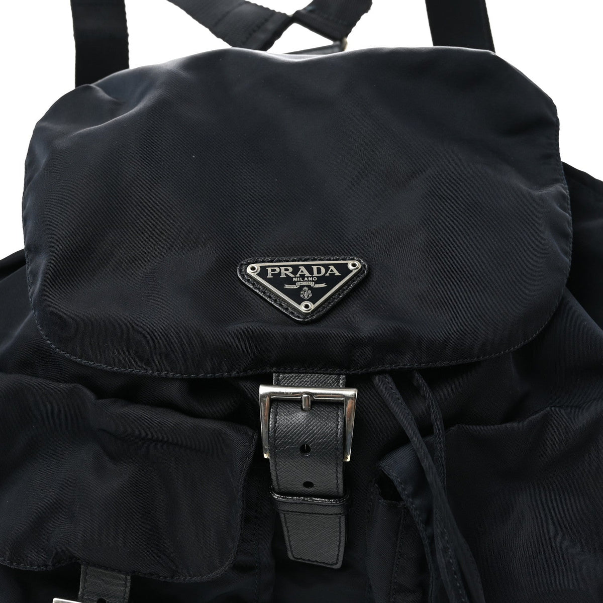 Nylon Vela Saffiano Medium Backpack  Royal