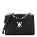 Soft Calfskin Mylockme Chain Bag BB  Black
