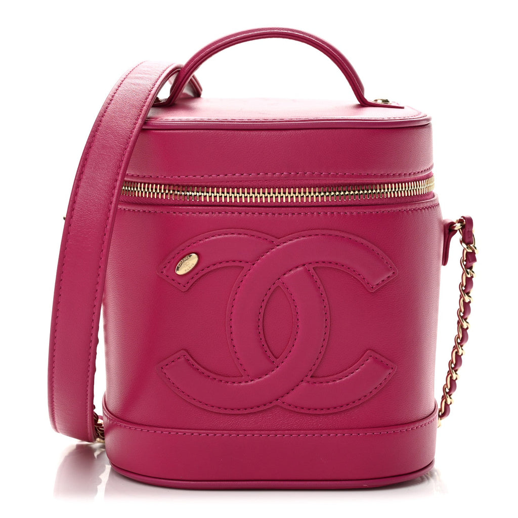Lambskin Timeless Vanity Cosmetic Case Pink