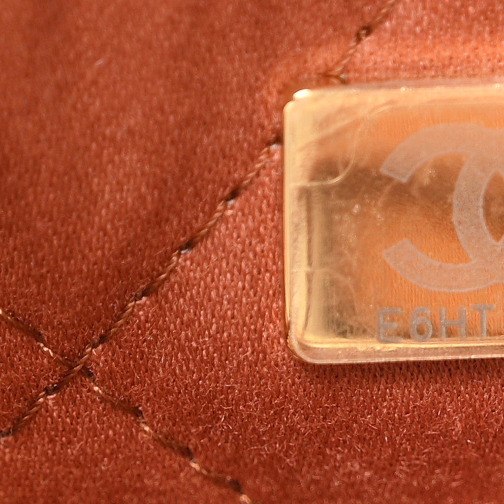 Shiny Calfskin Quilted Mini Chanel 22 Light Brown