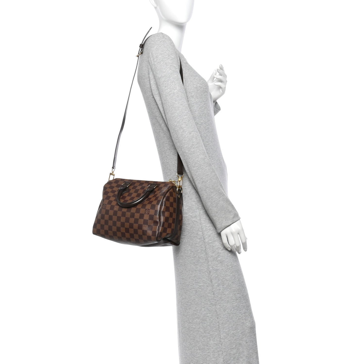 Damier Ebene Speedy Bandouliere 25