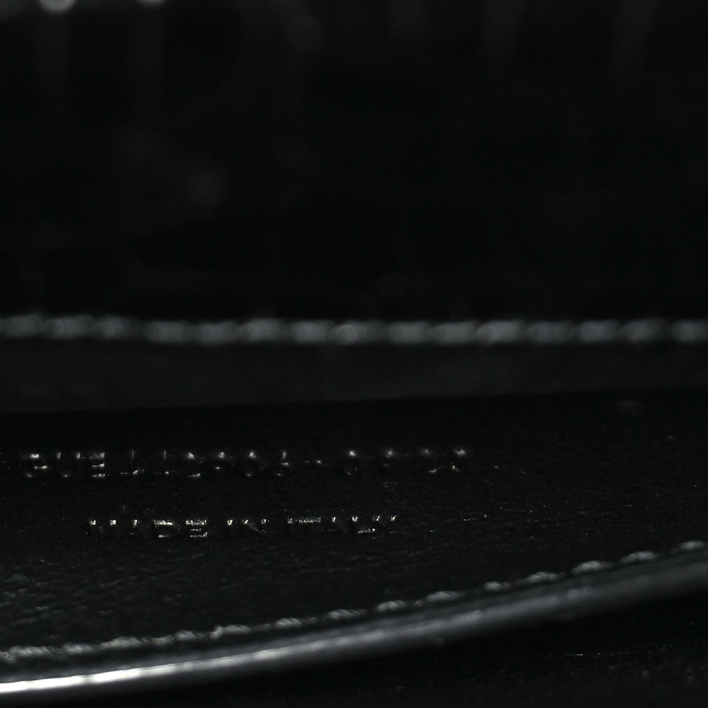 Calfskin Crocodile Embossed Medium Monogram Sunset Black