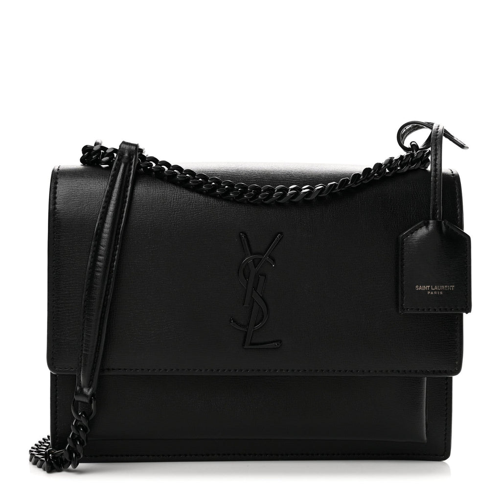 Calfskin Medium Monogram Monochrome Sunset Black