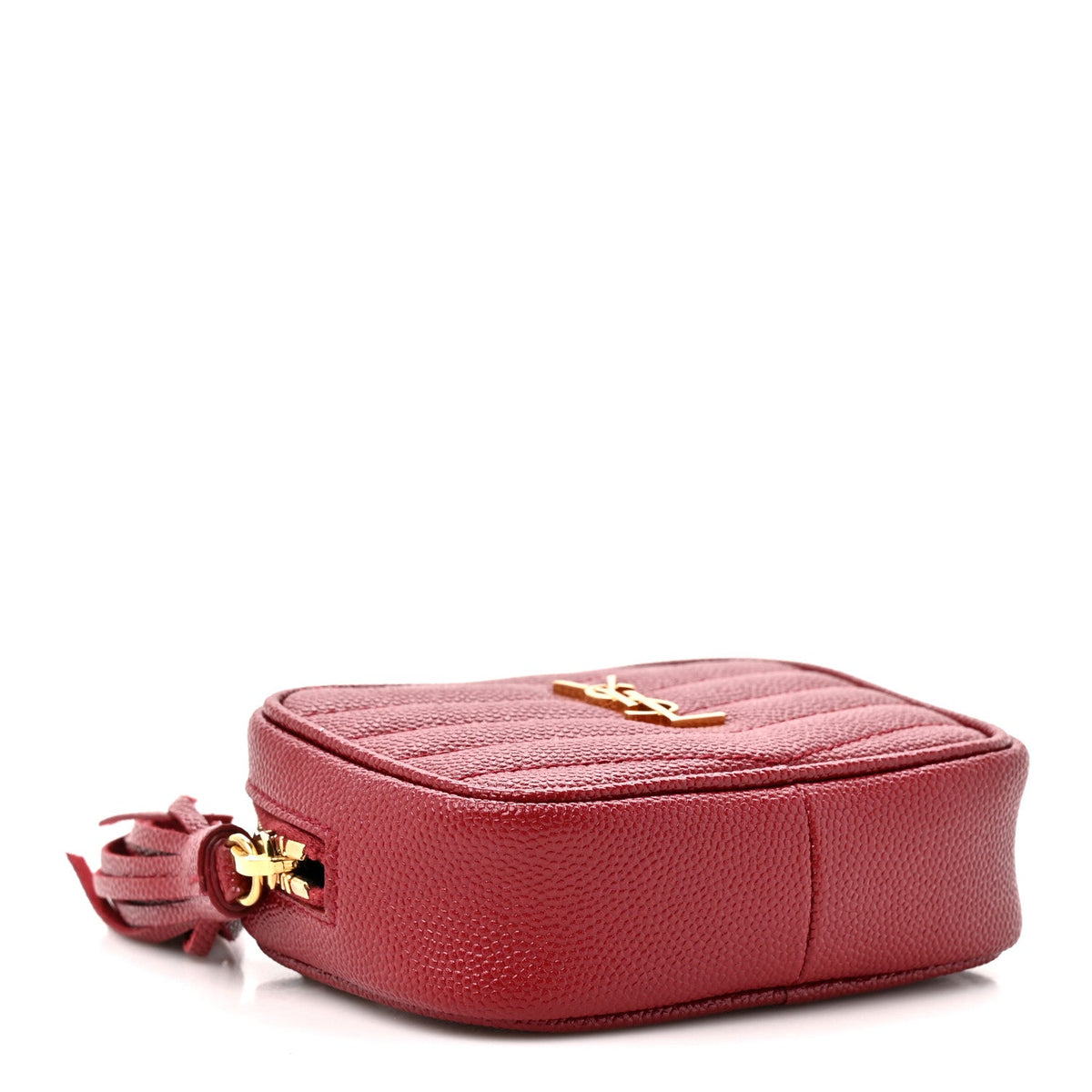 Grain De Poudre Matelasse Monogram Baby Lou Camera Bag Opyum Red