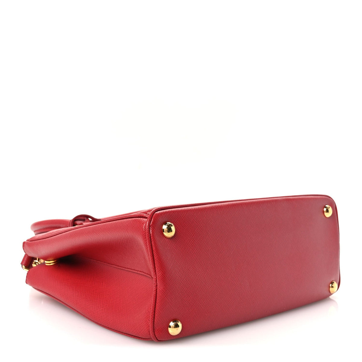 Saffiano Small Galleria Double Zip Tote Fuoco
