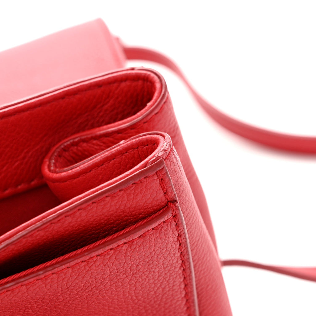 Calfskin Lockme II Chain Bag BB Rubis