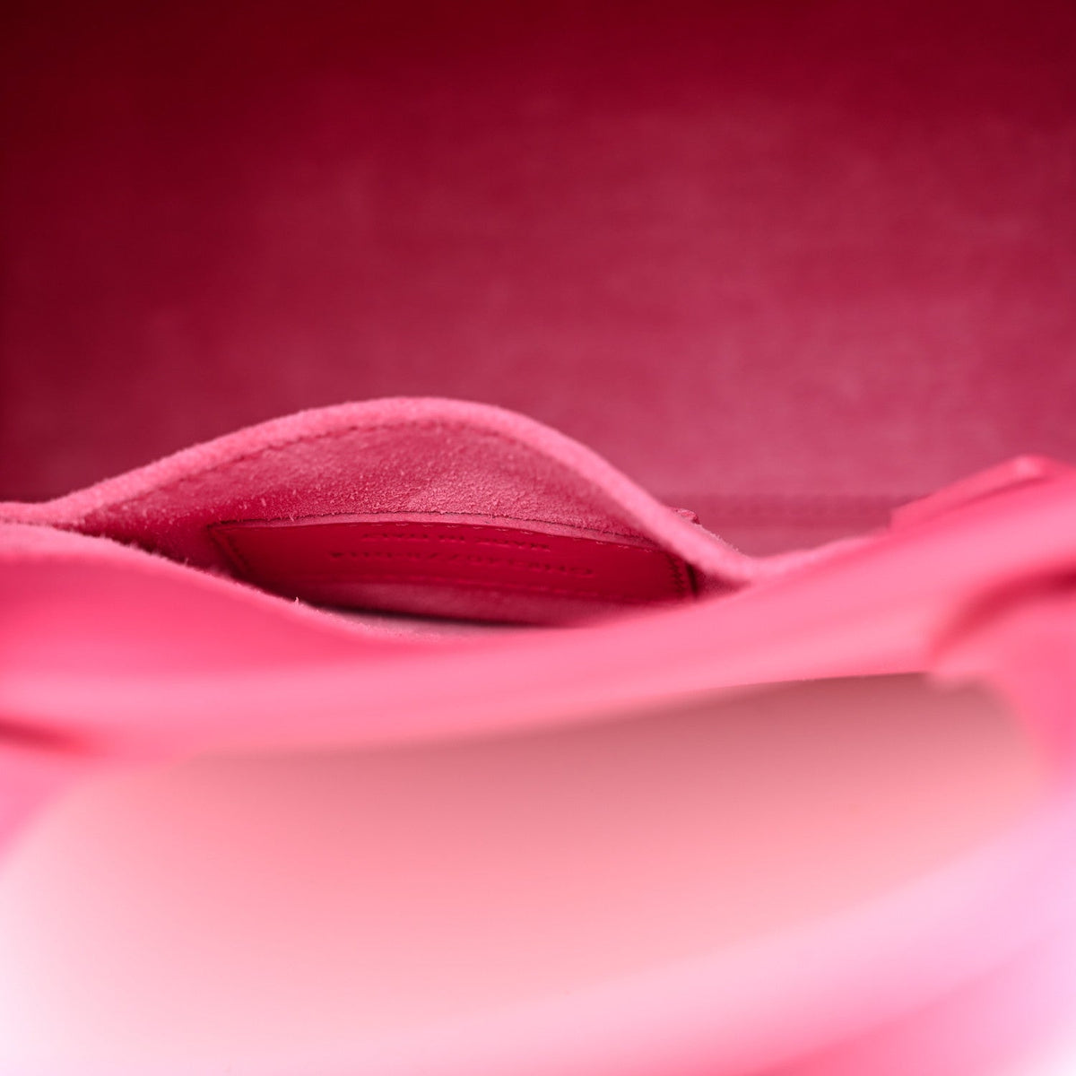 Grained Calfskin Nano Sac De Jour Lipstick Fuchsia