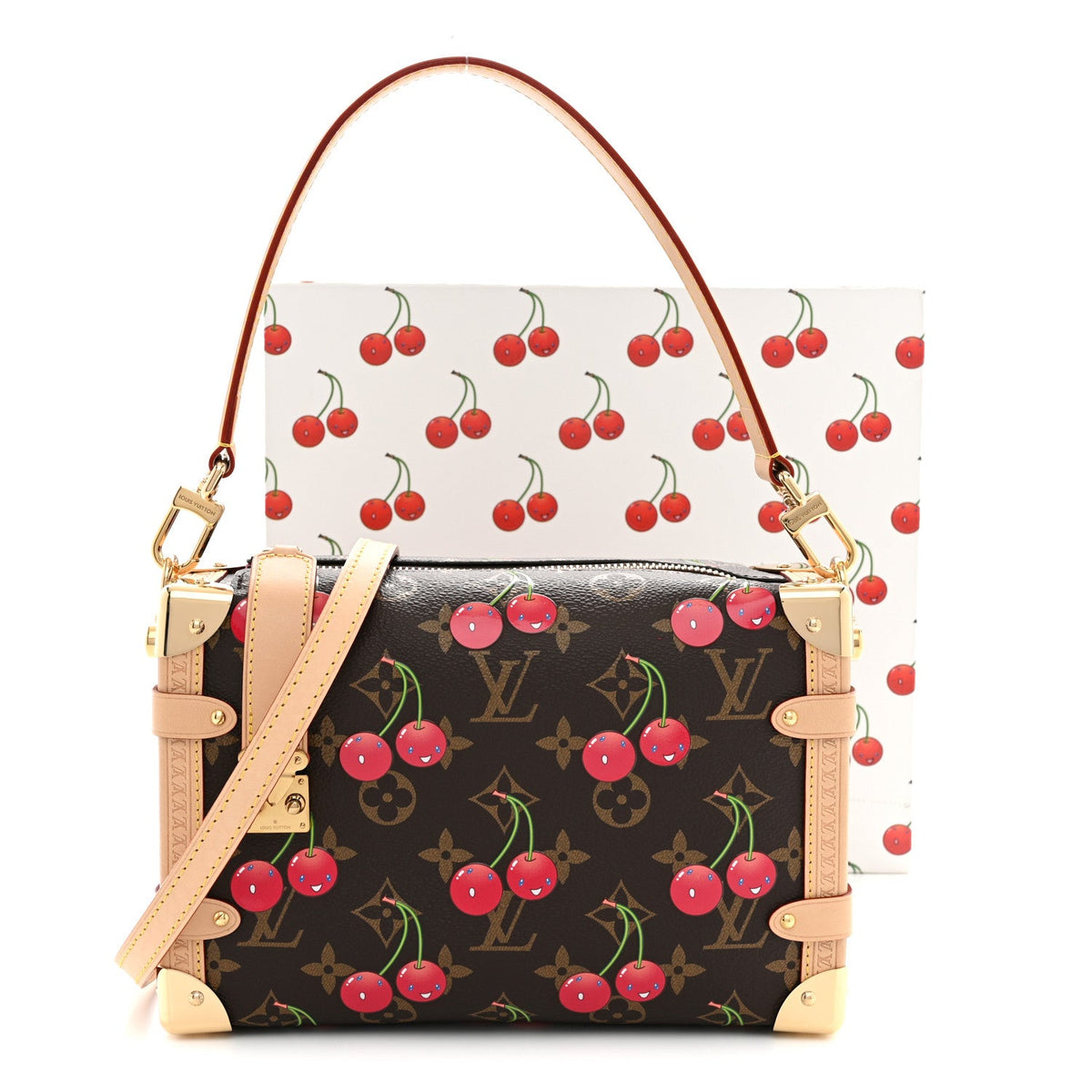 LV X TM Monogram Cerises Side Trunk MM