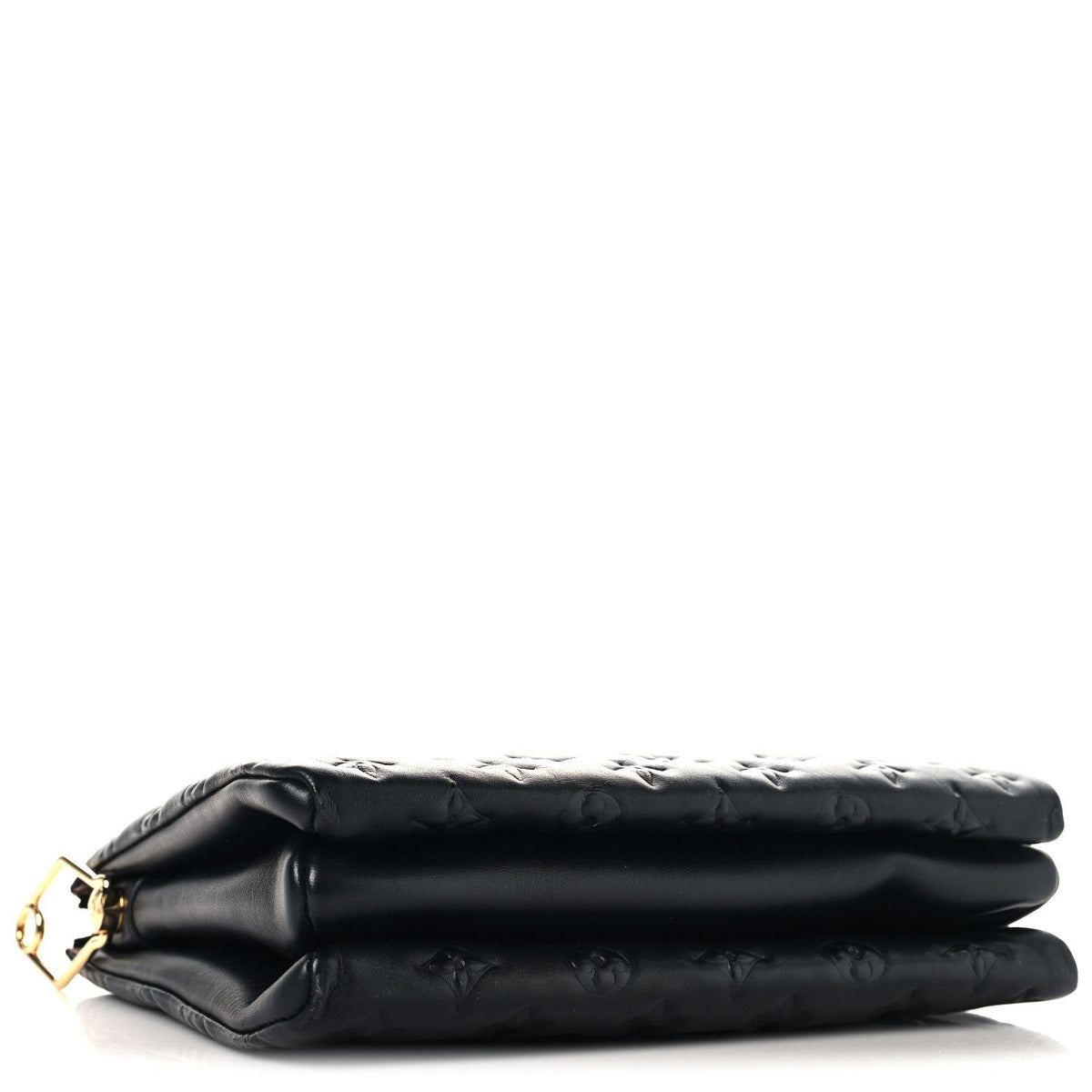 Lambskin Embossed Monogram Coussin PM Black