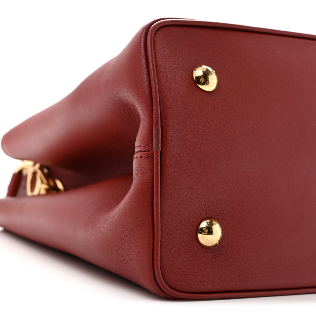Smooth Calfskin Capucines GM Rust